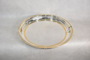 PLATEAU ROND DORE GM -S37// V62